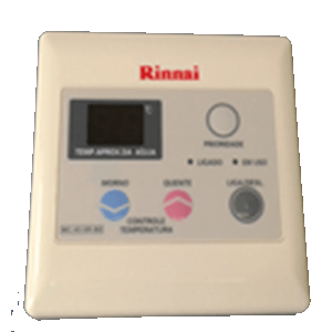 Controle remoto do aquecedor de água a gaz marca Yume Controle remoto do aquecedor de água a gaz marca Rinnai